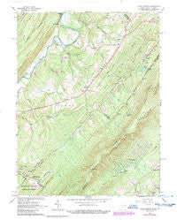 Capon Springs West Virginia Historical topographic map, 1:24000 scale, 7.5 X 7.5 Minute, Year 1965