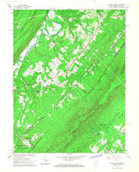Capon Springs West Virginia Historical topographic map, 1:24000 scale, 7.5 X 7.5 Minute, Year 1965
