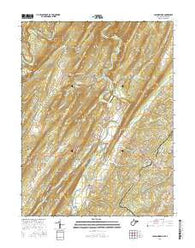 Capon Bridge West Virginia Current topographic map, 1:24000 scale, 7.5 X 7.5 Minute, Year 2016