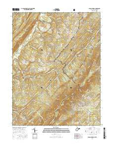 Capon Springs West Virginia Current topographic map, 1:24000 scale, 7.5 X 7.5 Minute, Year 2016