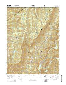 Cass West Virginia Historical topographic map, 1:24000 scale, 7.5 X 7.5 Minute, Year 2014