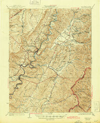 Cass West Virginia Historical topographic map, 1:62500 scale, 15 X 15 Minute, Year 1924