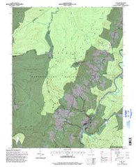 Cass West Virginia Historical topographic map, 1:24000 scale, 7.5 X 7.5 Minute, Year 1995