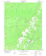 Cass West Virginia Historical topographic map, 1:24000 scale, 7.5 X 7.5 Minute, Year 1977