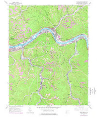 Cedar Grove West Virginia Historical topographic map, 1:24000 scale, 7.5 X 7.5 Minute, Year 1965