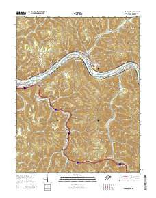 Cedar Grove West Virginia Historical topographic map, 1:24000 scale, 7.5 X 7.5 Minute, Year 2014