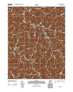 Cedarville West Virginia Historical topographic map, 1:24000 scale, 7.5 X 7.5 Minute, Year 2010