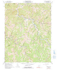 Cedarville West Virginia Historical topographic map, 1:24000 scale, 7.5 X 7.5 Minute, Year 1966