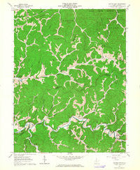 Center Point West Virginia Historical topographic map, 1:24000 scale, 7.5 X 7.5 Minute, Year 1961