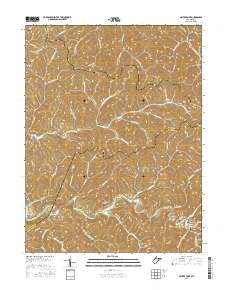 Center Point West Virginia Current topographic map, 1:24000 scale, 7.5 X 7.5 Minute, Year 2016