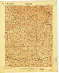 Centerpoint West Virginia Historical topographic map, 1:62500 scale, 15 X 15 Minute, Year 1905