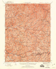 Centerpoint West Virginia Historical topographic map, 1:62500 scale, 15 X 15 Minute, Year 1924