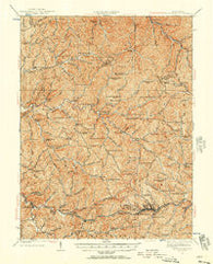 Centerpoint West Virginia Historical topographic map, 1:62500 scale, 15 X 15 Minute, Year 1924