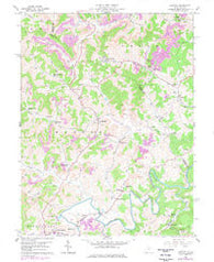 Century West Virginia Historical topographic map, 1:24000 scale, 7.5 X 7.5 Minute, Year 1960