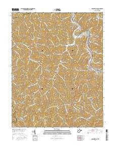 Chapmanville West Virginia Current topographic map, 1:24000 scale, 7.5 X 7.5 Minute, Year 2016