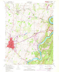 Charles Town West Virginia Historical topographic map, 1:24000 scale, 7.5 X 7.5 Minute, Year 1955