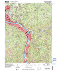 Charleston East West Virginia Historical topographic map, 1:24000 scale, 7.5 X 7.5 Minute, Year 1996