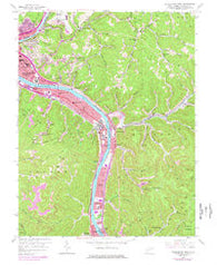 Charleston East West Virginia Historical topographic map, 1:24000 scale, 7.5 X 7.5 Minute, Year 1958