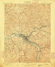 Charleston Special West Virginia Historical topographic map, 1:62500 scale, 15 X 15 Minute, Year 1909
