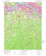 Charleston West West Virginia Historical topographic map, 1:24000 scale, 7.5 X 7.5 Minute, Year 1958