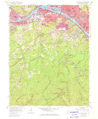 Charleston West West Virginia Historical topographic map, 1:24000 scale, 7.5 X 7.5 Minute, Year 1958