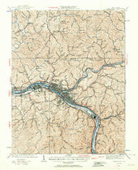 Charleston West Virginia Historical topographic map, 1:62500 scale, 15 X 15 Minute, Year 1931