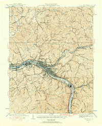 Charleston West Virginia Historical topographic map, 1:62500 scale, 15 X 15 Minute, Year 1931