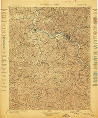 Charleston West Virginia Historical topographic map, 1:125000 scale, 30 X 30 Minute, Year 1899