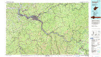Charleston West Virginia Historical topographic map, 1:100000 scale, 30 X 60 Minute, Year 1984