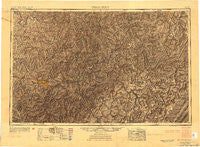 Charleston West Virginia Historical topographic map, 1:250000 scale, 1 X 2 Degree, Year 1954