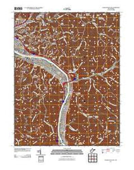 Charleston East West Virginia Historical topographic map, 1:24000 scale, 7.5 X 7.5 Minute, Year 2011