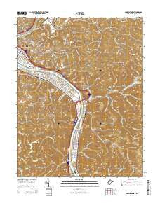 Charleston East West Virginia Historical topographic map, 1:24000 scale, 7.5 X 7.5 Minute, Year 2014