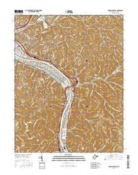 Charleston East West Virginia Current topographic map, 1:24000 scale, 7.5 X 7.5 Minute, Year 2016