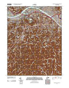 Charleston West West Virginia Historical topographic map, 1:24000 scale, 7.5 X 7.5 Minute, Year 2011