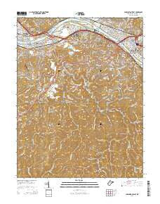 Charleston West West Virginia Historical topographic map, 1:24000 scale, 7.5 X 7.5 Minute, Year 2014