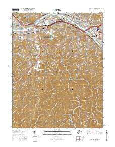 Charleston West West Virginia Current topographic map, 1:24000 scale, 7.5 X 7.5 Minute, Year 2016