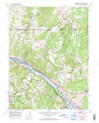 Cherry Run West Virginia Historical topographic map, 1:24000 scale, 7.5 X 7.5 Minute, Year 1951