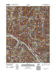 Cherry Run West Virginia Historical topographic map, 1:24000 scale, 7.5 X 7.5 Minute, Year 2011