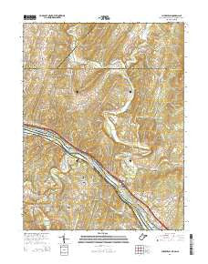 Cherry Run West Virginia Historical topographic map, 1:24000 scale, 7.5 X 7.5 Minute, Year 2014