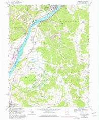 Cheshire Ohio Historical topographic map, 1:24000 scale, 7.5 X 7.5 Minute, Year 1968