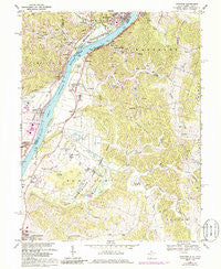 Cheshire Ohio Historical topographic map, 1:24000 scale, 7.5 X 7.5 Minute, Year 1968