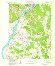Cheshire Ohio Historical topographic map, 1:24000 scale, 7.5 X 7.5 Minute, Year 1958