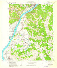 Cheshire Ohio Historical topographic map, 1:24000 scale, 7.5 X 7.5 Minute, Year 1958
