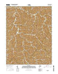Chloe West Virginia Current topographic map, 1:24000 scale, 7.5 X 7.5 Minute, Year 2016