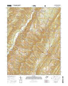 Circleville West Virginia Current topographic map, 1:24000 scale, 7.5 X 7.5 Minute, Year 2016