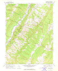 Circleville West Virginia Historical topographic map, 1:24000 scale, 7.5 X 7.5 Minute, Year 1968