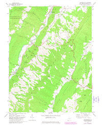 Circleville West Virginia Historical topographic map, 1:24000 scale, 7.5 X 7.5 Minute, Year 1968