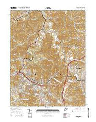 Clarksburg West Virginia Historical topographic map, 1:24000 scale, 7.5 X 7.5 Minute, Year 2014
