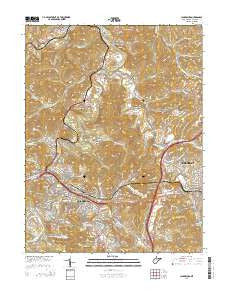 Clarksburg West Virginia Historical topographic map, 1:24000 scale, 7.5 X 7.5 Minute, Year 2014