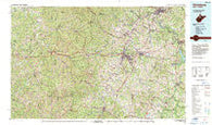 Clarksburg West Virginia Historical topographic map, 1:100000 scale, 30 X 60 Minute, Year 1982